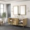 James Martin Vanities Laurent 72in Double Vanity, Light Natural Oak w/ 3 CM White Zeus Top 545-V72-LNO-3WZ - alternate 7